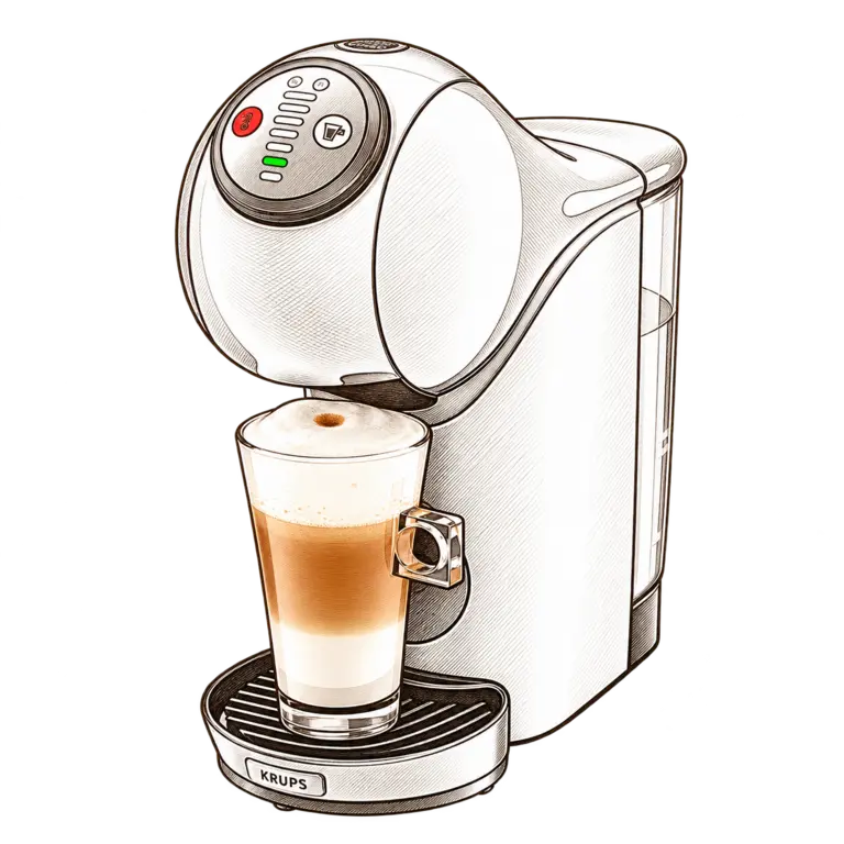Krups Dolce Gusto Genio S als Strichzeichnung